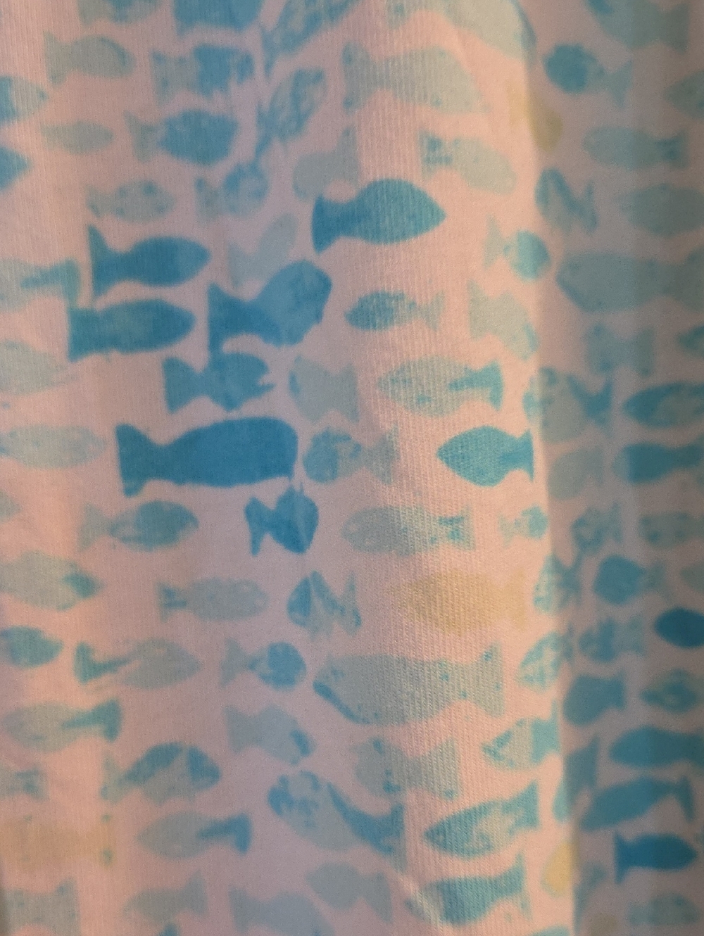 Hue Essentials Teal Blue Fish Pajama Pants - Picture 2 of 4